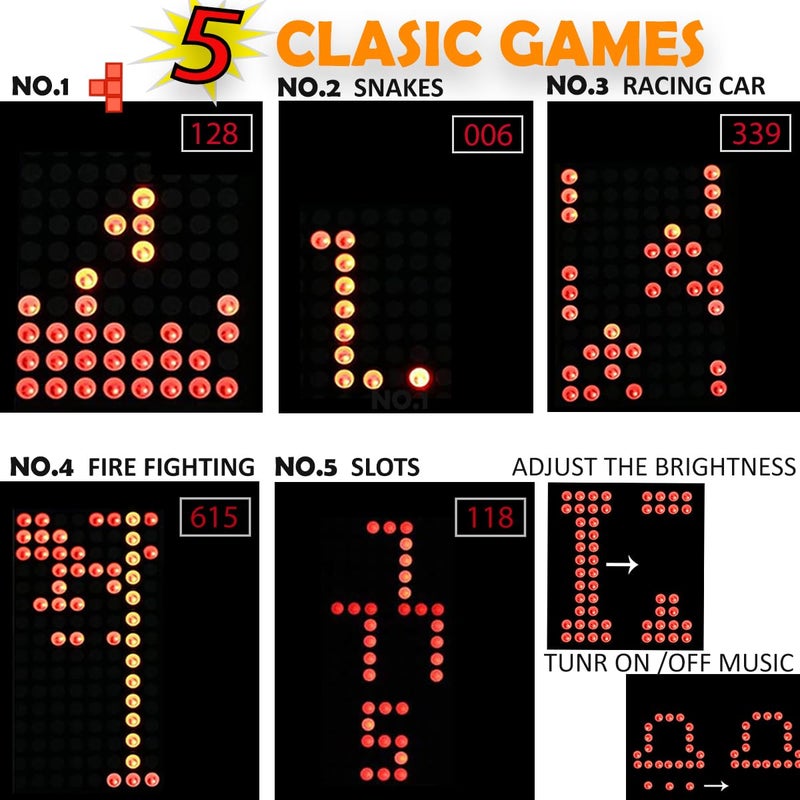 VOGURTIME DIY Solder Project Game Kit with 5 Retro Classic Games for Electronic Soldering Practice and Learning, Comfortable Acrylic Case and Handheld Size, Ideal Gift for Family and Friends by VOGURTIME - Image 3