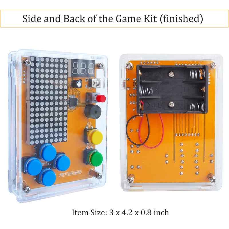 VOGURTIME DIY Solder Project Game Kit with 5 Retro Classic Games for Electronic Soldering Practice and Learning, Comfortable Acrylic Case and Handheld Size, Ideal Gift for Family and Friends by VOGURTIME - Image 5