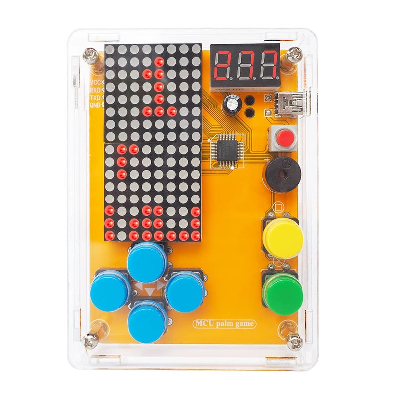 VOGURTIME DIY Solder Project Game Kit with 5 Retro Classic Games for Electronic Soldering Practice and Learning, Comfortable Acrylic Case and Handheld Size, Ideal Gift for Family and Friends by VOGURTIME - Image 1