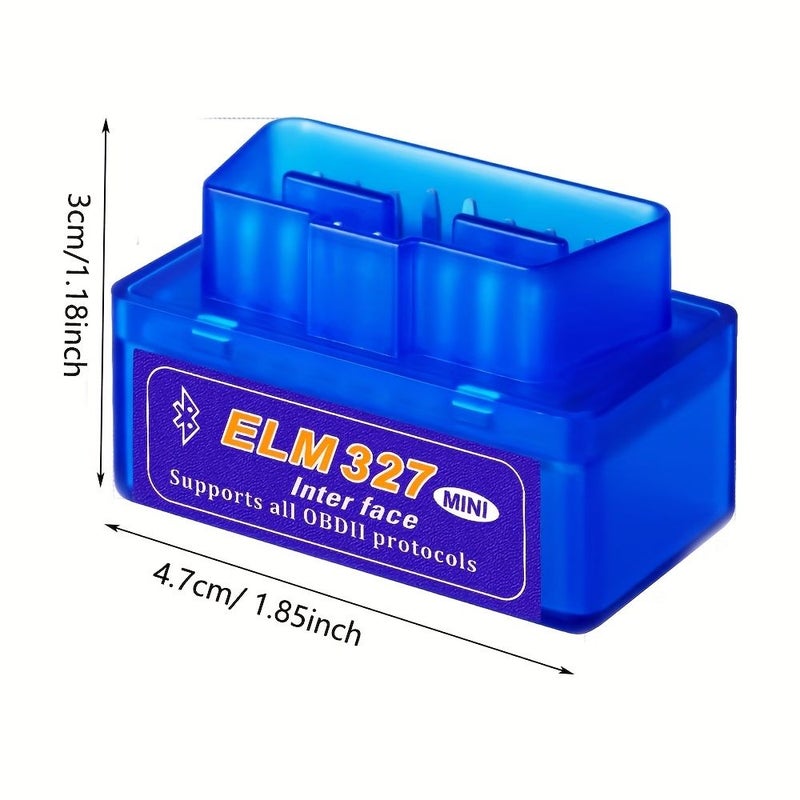 Blue ELM327 Mini V2.1 OBD Car Diagnostic Scanner Tool Android Windows Compatible - Image 2