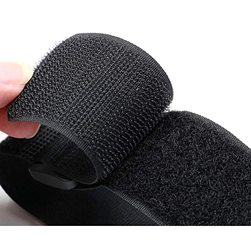 ENVISIONED Reusable Cinch Straps 2" x 12" (Usable Length is 8.75") - 6 Pack, Multipurpose Strong Gripping, Quality Hook and Loop Securing Straps (Black) - Image 4