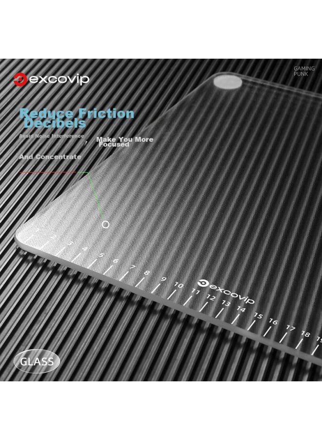 Exco Extra Large Photovoltaic Glass Scale Mouse Pad Desk Mat Transparent 80*30cm For Gaming, Office, And Laptop Use, Portable, Smooth And Hard 0171 - Image 5