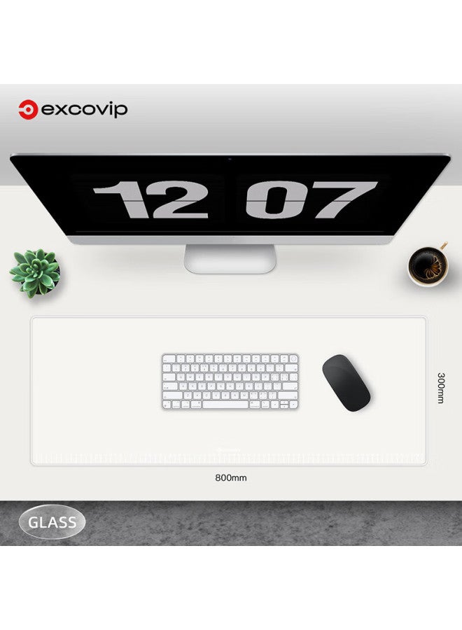 Exco Extra Large Photovoltaic Glass Scale Mouse Pad Desk Mat Transparent 80*30cm For Gaming, Office, And Laptop Use, Portable, Smooth And Hard 0171 - Image 3