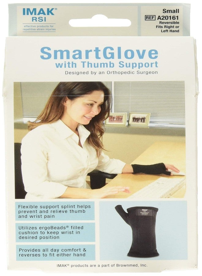 Imak Smart Glove with Thumb Support, Black, Small - Image 1