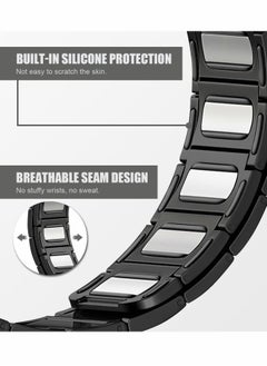 Y&D Metal Straps Compatible with Apple Watch 45mm/44mm, Magnetic iWatch Replacement Bands  - Image 5