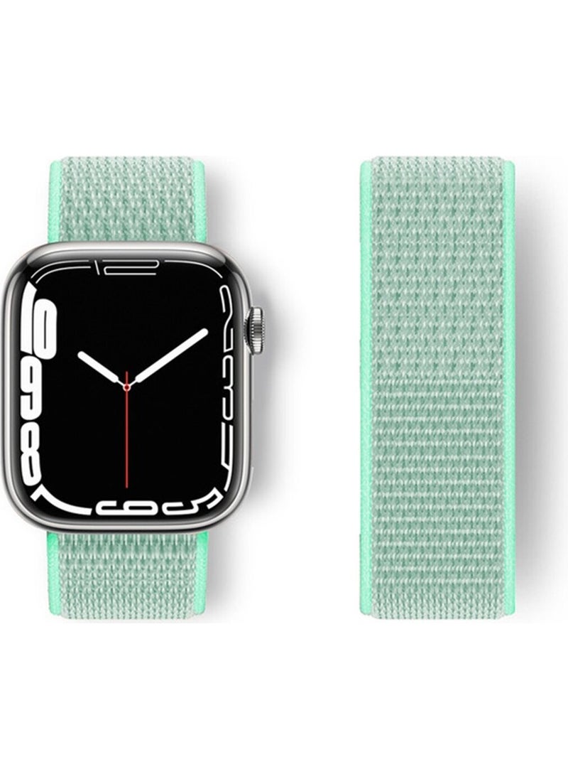 HappyCase - Apple Watch 38MM Mesh Velcro Band - Turquoise - Image 1