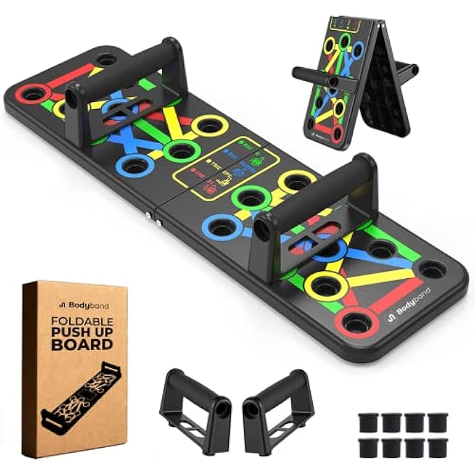 Bodyband Pushup Board For Men Push Up Board Fitness Equipment Push Up Bar For Home Gym Equipment For Men Pushup Board Women Push Up Stand Exercise Equipment Home Pushup Stand Pushup Bars Pushup Bar - Image 1
