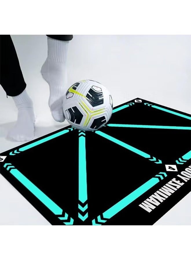 WALALLA Soccer training mat, Dribble Silent Sports Auxiliary Props, Football Door Mat Anti-Skid Carpet for Corner Football Field Ground, Training Pace Ball Control Player Equipment, 60 X 90CM - Image 2