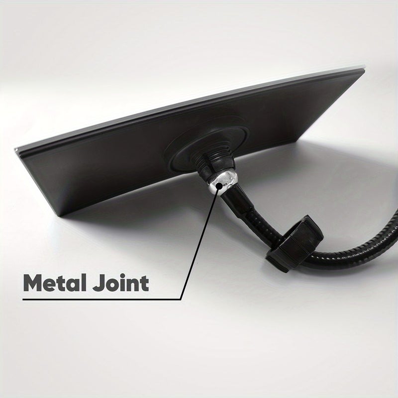 Black 360 Metal Stem Clip On Mirror for Eyelash Extension Office Safety Tool - Image 5