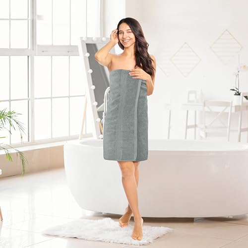Utopia Towels 4 Pack Premium Bath Towels Set, 27 by 54 Inches, 100% Ring Spun Cotton 600GSM, Lightweight and Highly Absorbent Quick Drying Towels, Perfect for Daily Use, Cool Grey - Image 5