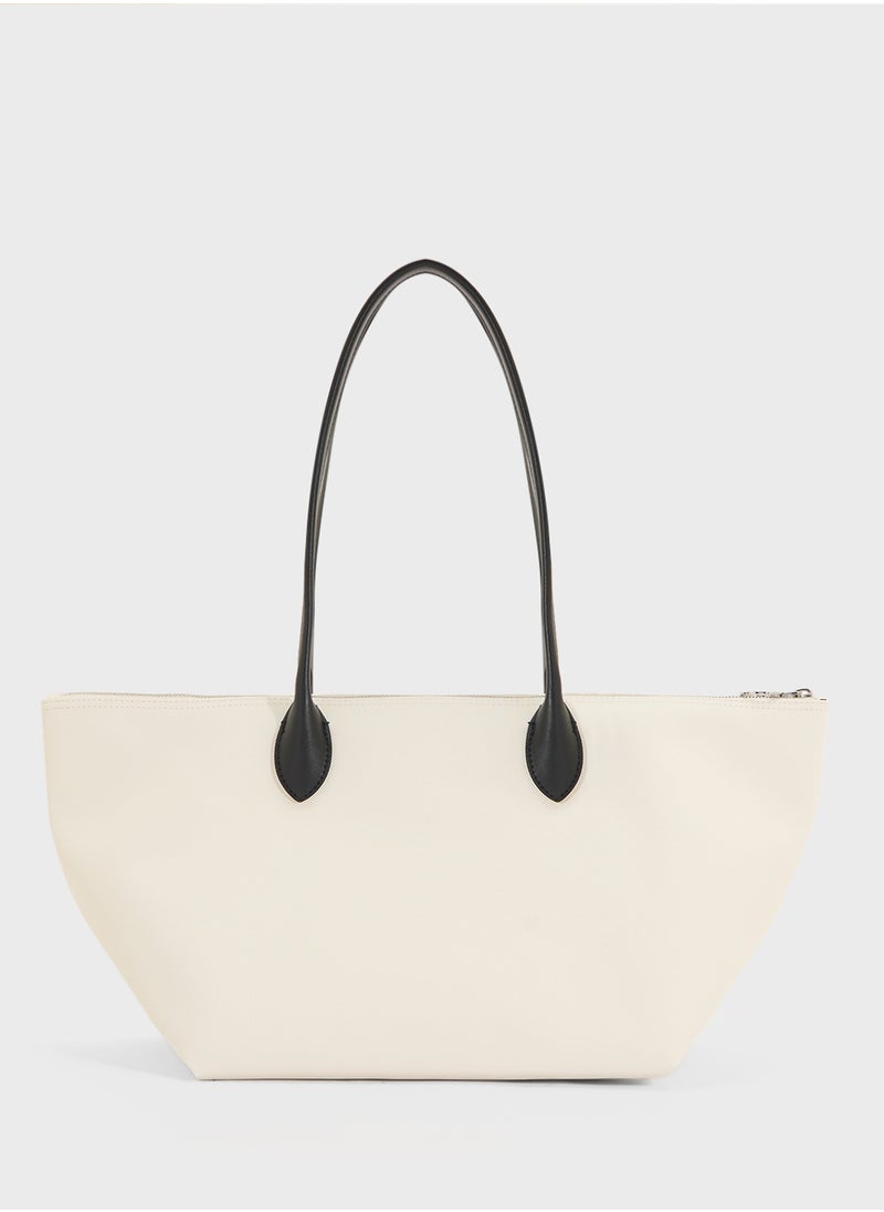 LACOSTE - Essentials Top Handle Zip Over Tote - Image 1