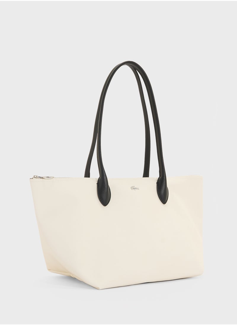 LACOSTE - Essentials Top Handle Zip Over Tote - Image 1