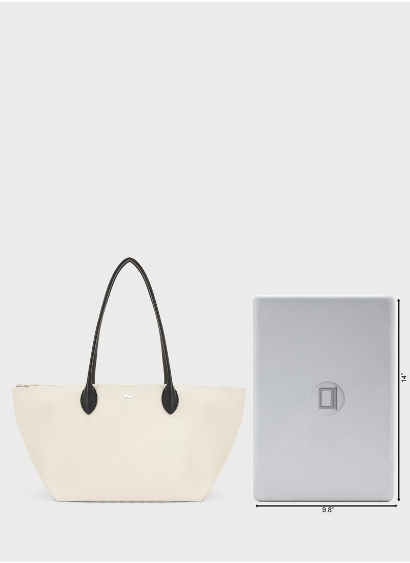LACOSTE - Essentials Top Handle Zip Over Tote - Image 1