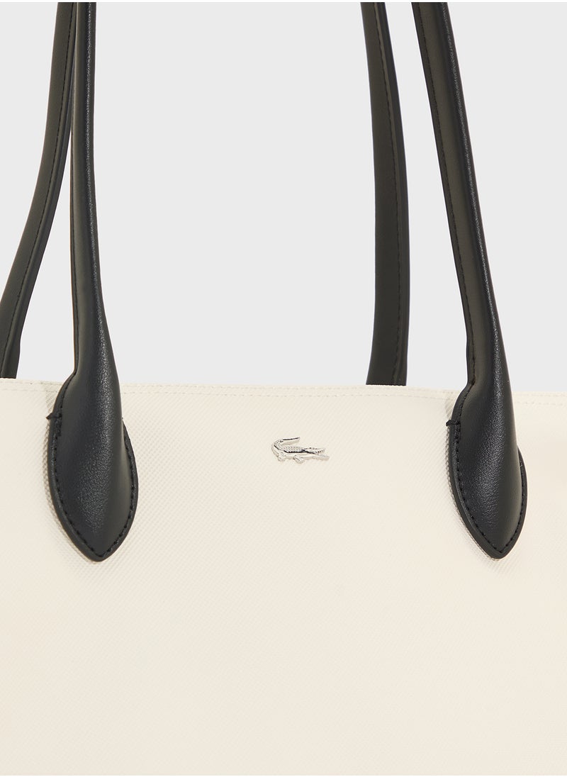 LACOSTE - Essentials Top Handle Zip Over Tote - Image 1