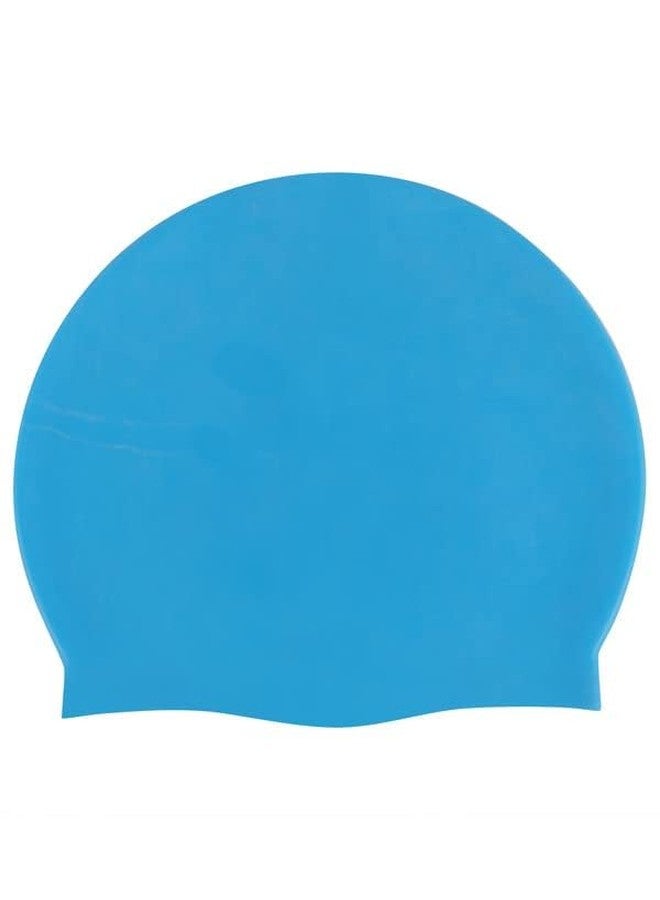 SEJASCOLLECTIONS 100% Silicone Anti Fog Swimming Goggles,Cap,Earplug & Noseplug Set- Ideal for All Age Group | Silicone Non Slip | Easy to Carry and Skin Friendly (Light Blue) - Image 2