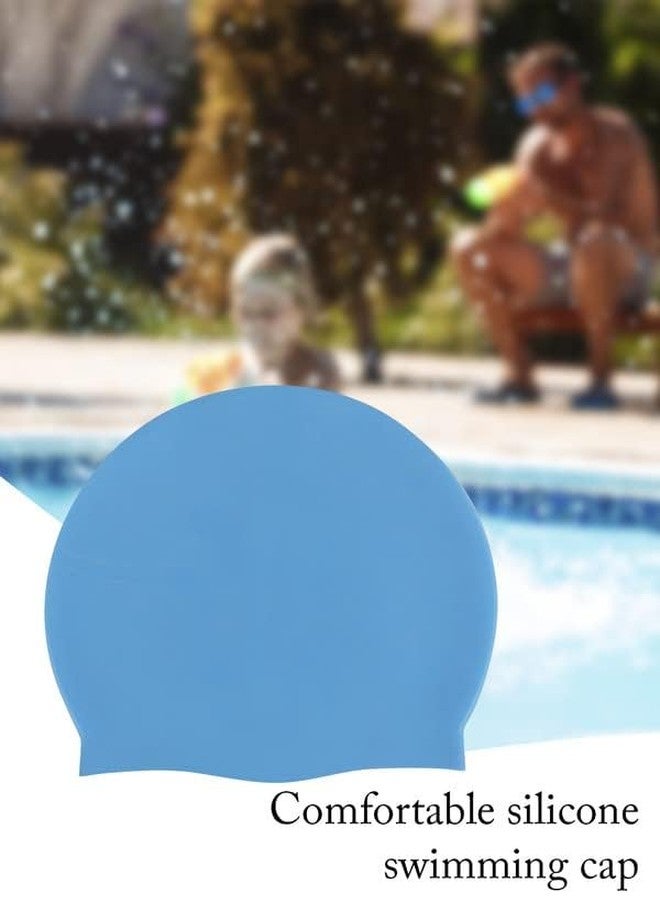 SEJASCOLLECTIONS 100% Silicone Anti Fog Swimming Goggles,Cap,Earplug & Noseplug Set- Ideal for All Age Group | Silicone Non Slip | Easy to Carry and Skin Friendly (Light Blue) - Image 5