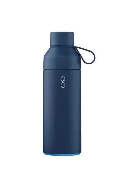 Ocean Bottle Eco-Friendly Stainless Steel Reusable Water Bottle Leakproof BPA Free Dishwasher Safe Double Wall Vacuum Insulated Thermos Flask - Ocean Blue (500Ml)