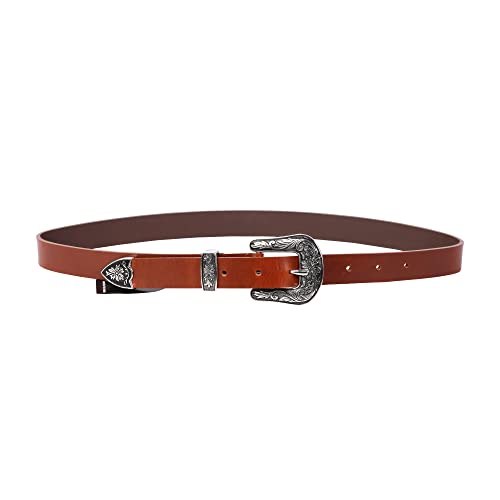 trysco®, Pure Genuine Leather, Girls/Women Multi Purpose Belt (Waist Size -34") (width 23MM) (TAN) - Image 3