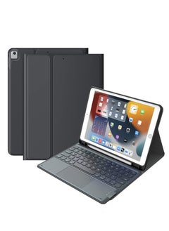 iPad 9th/8th/7th Generation 10.2 Inch Keyboard Case – Detachable Wireless Keyboard with Smart Touchpad, Flip Stand, and Pencil Holder, Full Protection for iPad, Perfect for Work, Study & Travel