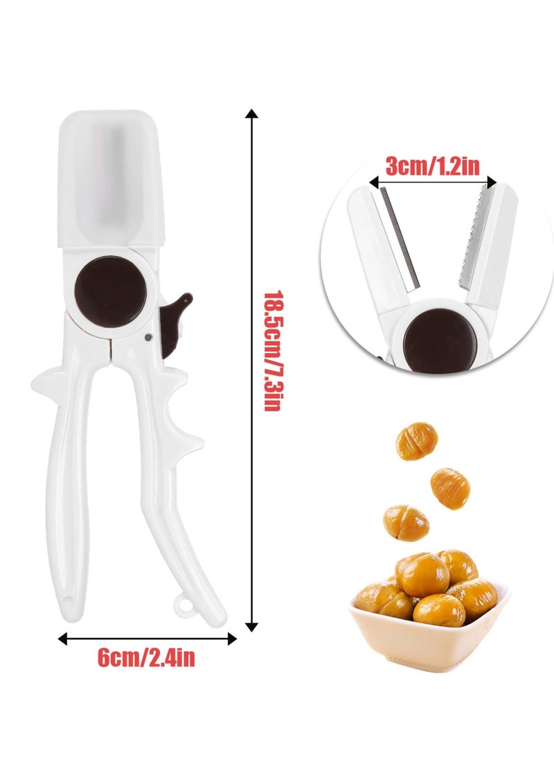KASTWAVE Nut Cracker, Chestnut Peeler, Opener Cutter Scissors Sheller, Walnut Pliers Tool Knife for All Nuts  - Image 5