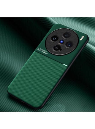 For vivo X200 Pro mini Classic Tilt Strip Grain Magnetic PC Hybrid TPU Phone Case(Green) - pzsku/ZC0FCB972CACB40B1F92EZ/45/_/1739617239/cbc6a8ee-8e77-4878-8bcb-48252fbcec4f