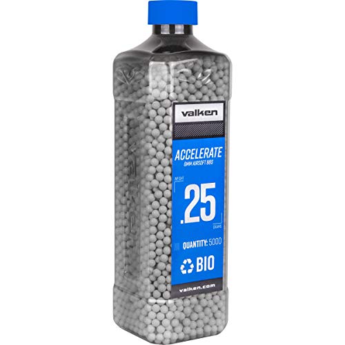 Valken Accelerate Airsoft BBS - 0.25G Bio-5000CT-White - Image 1