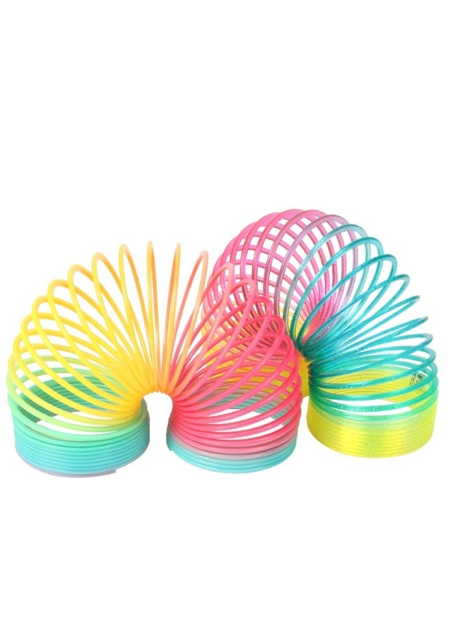 Rainbow Spring Toy | Colorful Stretchy Slinky Fidget Toy | Anti-Stress Sensory Spring | Fun Educational Toy for Kids & Adults - Image 1