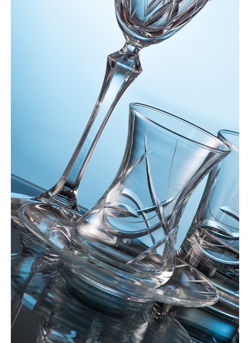 Royal Home Roya Home Melodi 12 Piece Tea Glass Set for 6 People  - Image 1
