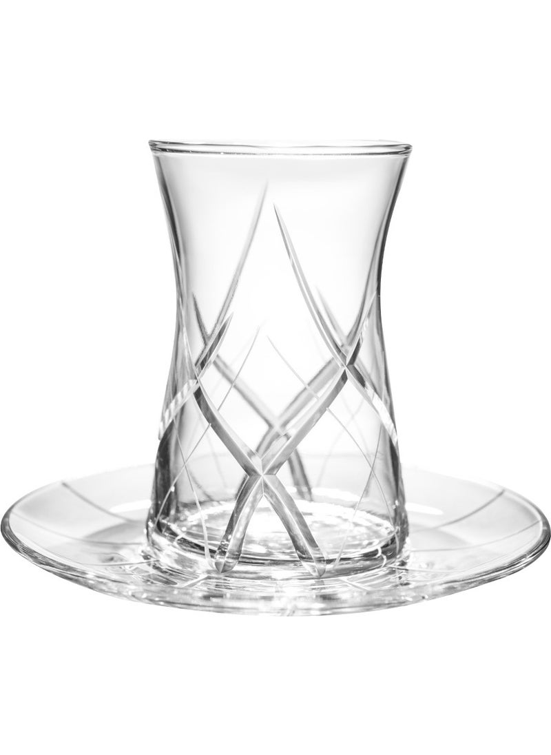 Royal Home Roya Home Melodi 12 Piece Tea Glass Set for 6 People  - Image 2