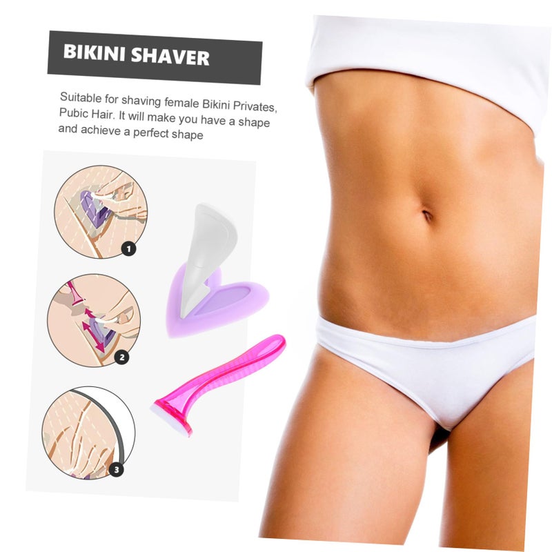 Bikini Shaver 3 Pack Plastic Hair Removal Tool for Underarm Smooth Skin Random Color - Image 4