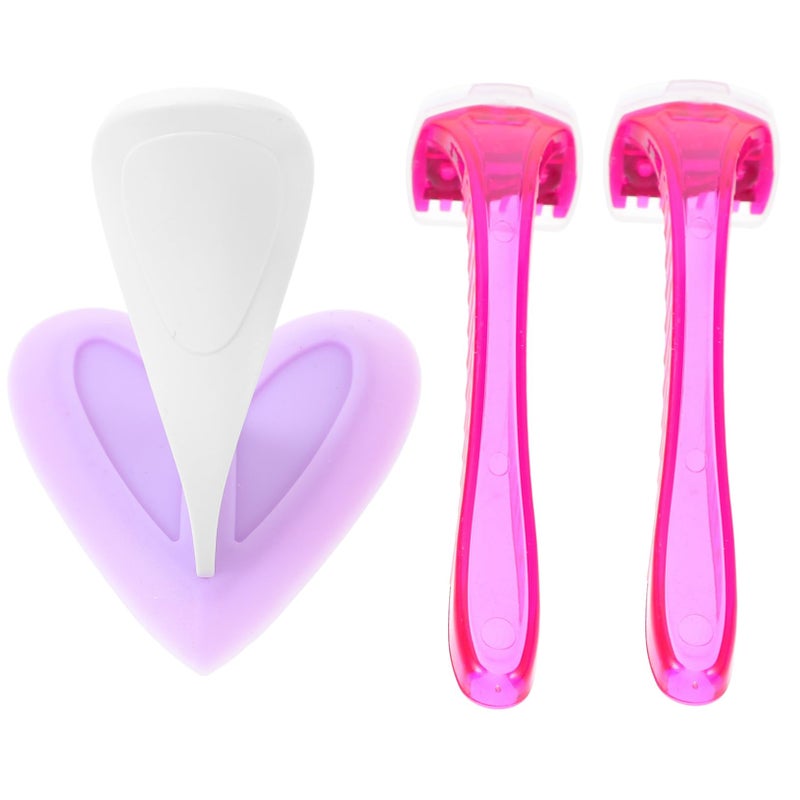 Bikini Shaver 3 Pack Plastic Hair Removal Tool for Underarm Smooth Skin Random Color - Image 2