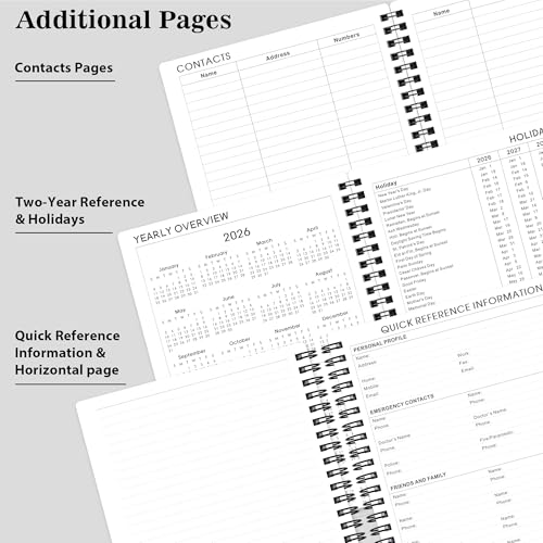 MaaIbok 2026 Planner - Weekly & Monthly Planner 2026, Planner 2026, From January 2026 - December 2026, 6.25 in × 8.3 in, Flexible Cover, Twin-Wire Binding - Classic Black, Improving Your Time Management Skill - Image 5
