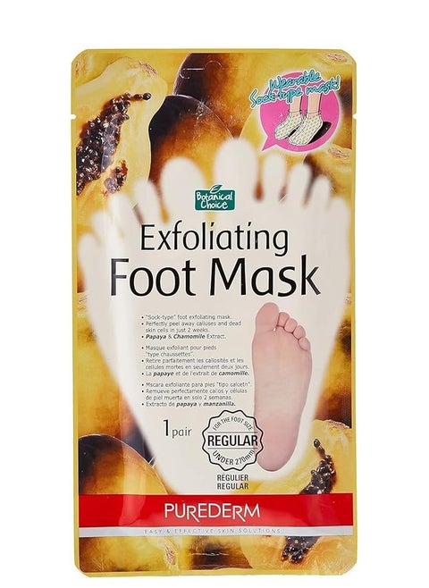 Purederm Botanical Choice Exfoliating Foot Mask Regular 1 Pair