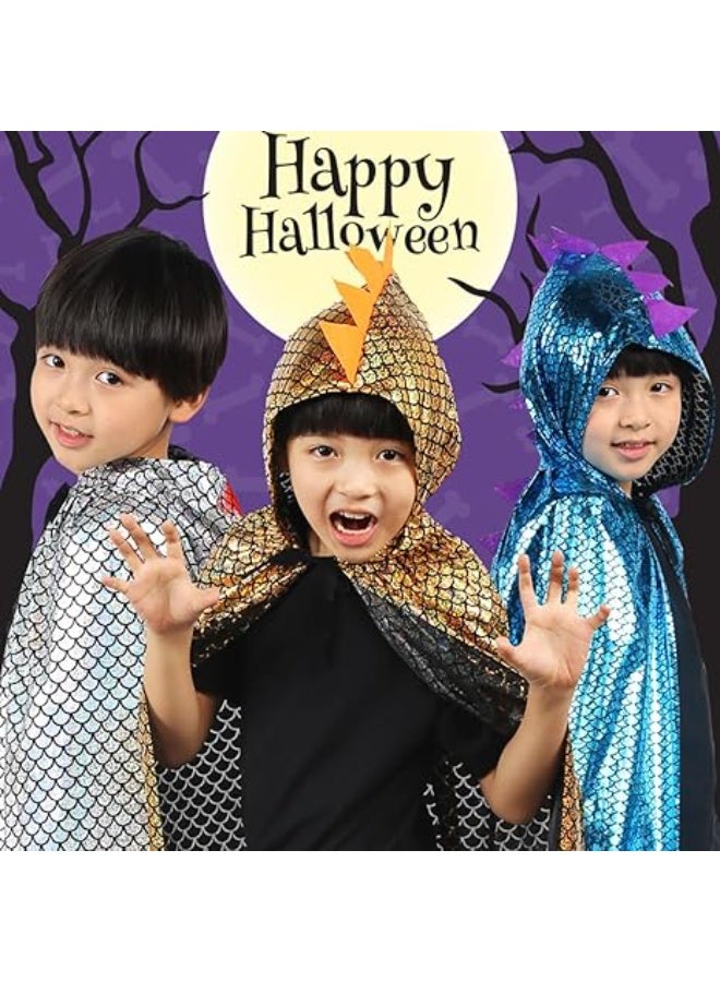 جورونب زي تنين بغطاء رأس على شكل ديناصور للهالوين، مناسب للأولاد والبنات والأطفال من عمر 3 إلى 8 سنوات - Image 3