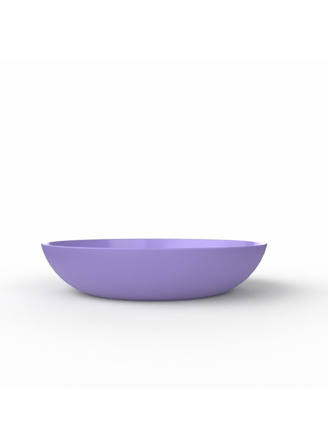 EasyGO Easy-Go Set of Reusable Plastic Plates 21cm (4 Plates) BPA Free PP – Microwave, Freezer & Dishwasher Safe - Lavender - Image 2