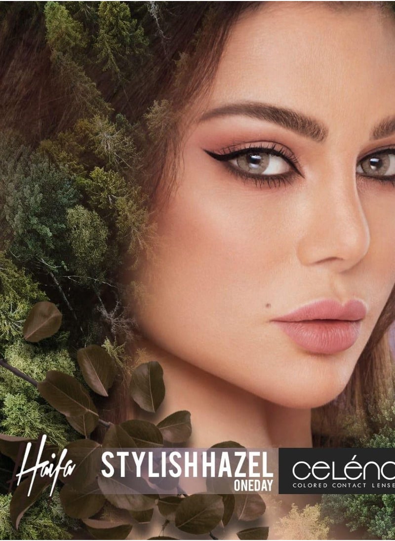 Celena Celena Colored Contact Lenses, Daily Disposable, Cosmetic-Stylish Hazel  - Image 2