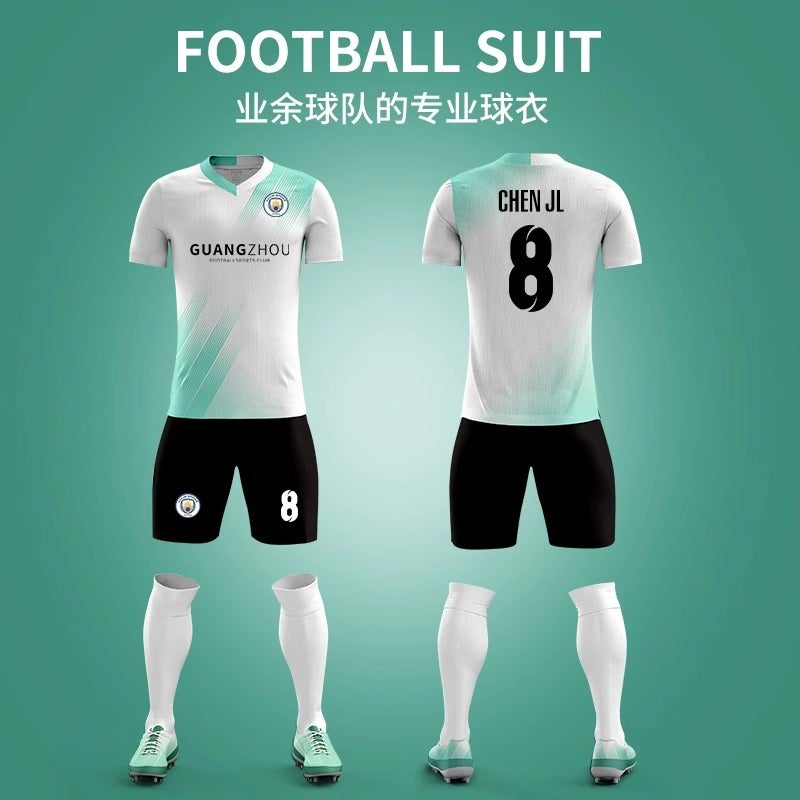 Football Clothes Suit Male Adult Competition Training Team Clothes Village Super Team Clothes Printing Number Children'S Football Clothes Printing Number - Image 2