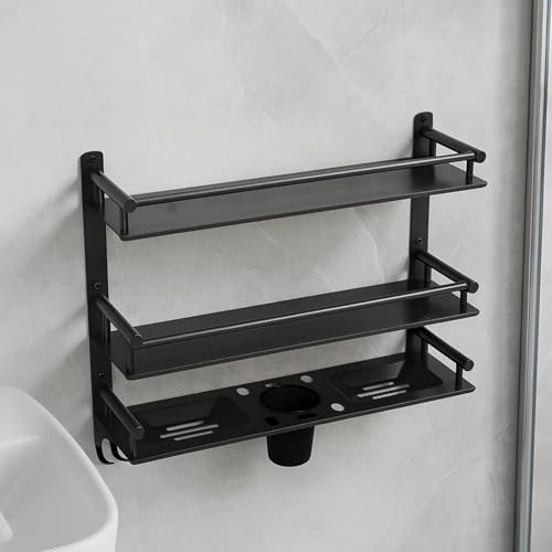 Well Set Multipurpose 3 Layer Bathroom Rack | Double Soap Dish | Tumbler Holder | Tooth Brush Holder | Bathroom Accessories - Image 5