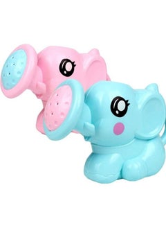 2PCS Baby Bath Toy Elephant, Cute Elephant Water Spray Toy Baby Bathtub Floating Toy Toy, Elephant Shower Parent Child Interactive Toy Attractive and Fashion