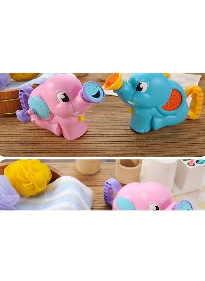 Generic - 2PCS Baby Bath Toy Elephant, Cute Elephant Water Spray Toy Baby Bathtub Floating Toy Toy, Elephant Shower Parent Child Interactive Toy Attractive and Fashion - Image 1