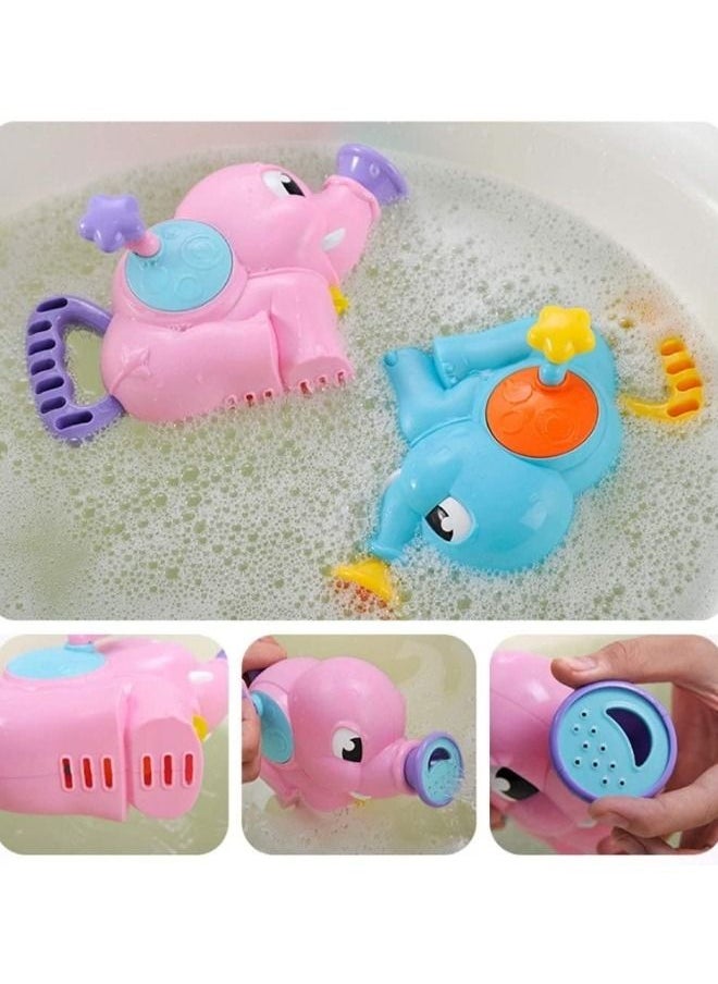 Generic - 2PCS Baby Bath Toy Elephant, Cute Elephant Water Spray Toy Baby Bathtub Floating Toy Toy, Elephant Shower Parent Child Interactive Toy Attractive and Fashion - Image 1