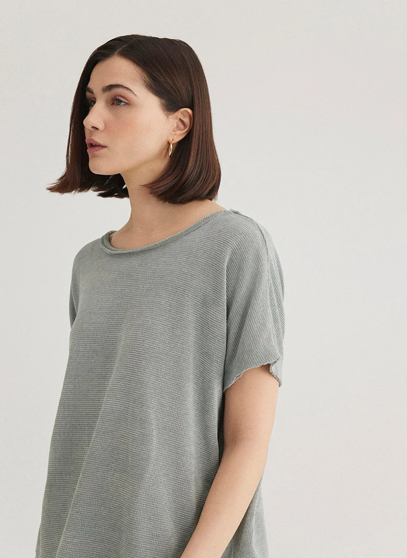 مافي تيشيرت رمادي