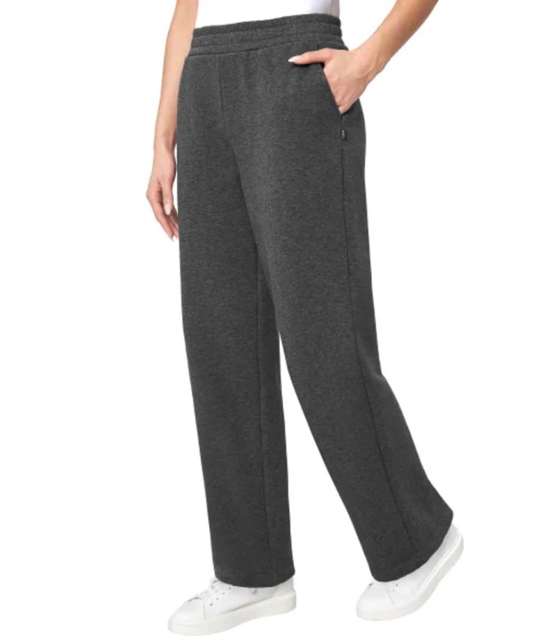 Mondetta Women's Pull On High Waisted Fleece Pant (US, Alpha, Medium, Regular, Regular, Black) - Image 1