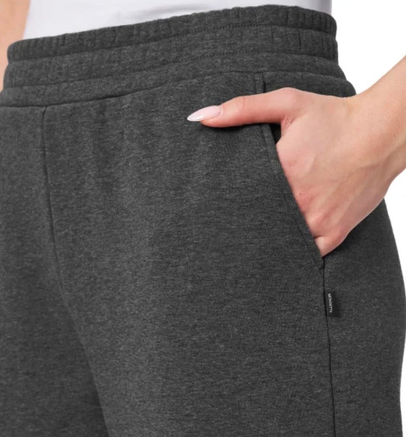 Mondetta Women's Pull On High Waisted Fleece Pant (US, Alpha, Medium, Regular, Regular, Black) - Image 3