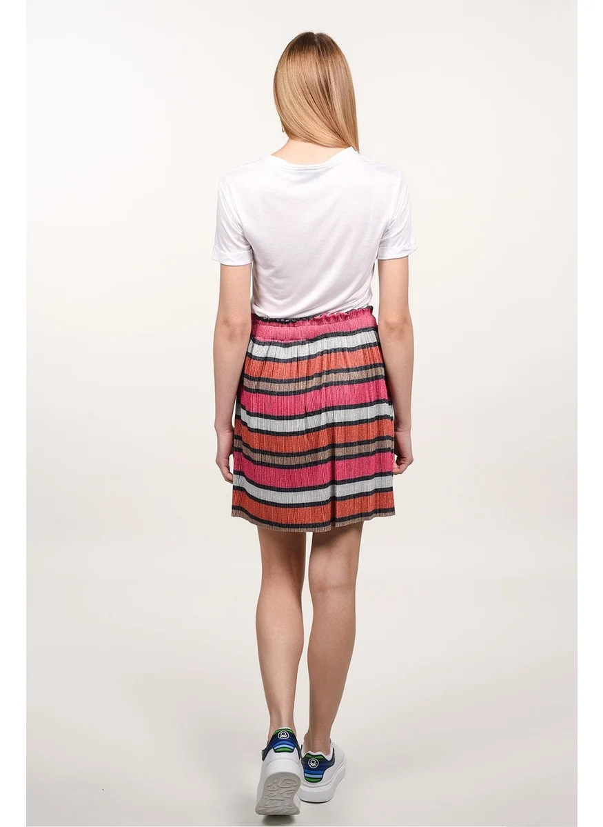 Alexander Gardi Alexandergardı Elastic Waist Glittery Pleated Skirt (B20-160607)