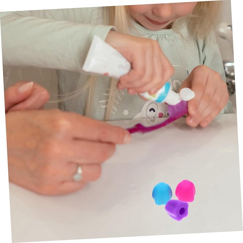 Self Sealing Silicone Toothpaste Caps 4 Pack Portable Bathroom Organizer - Image 4