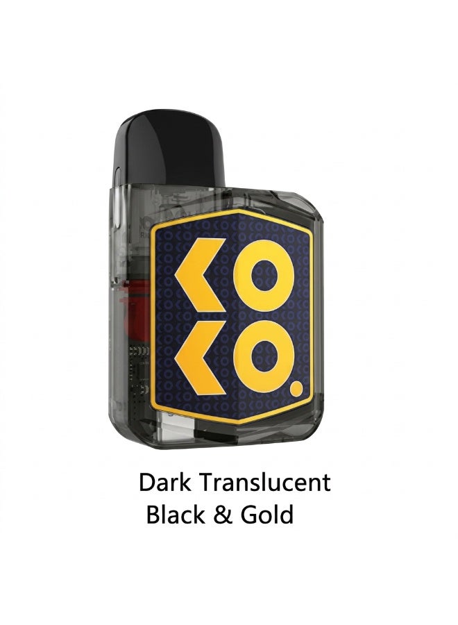 UWELL Caliburn Koko Prime Vision Dark Translucent Black & Gold Vape Juice Refill Device Pod System E-liquid Capacity 2ML - Image 1