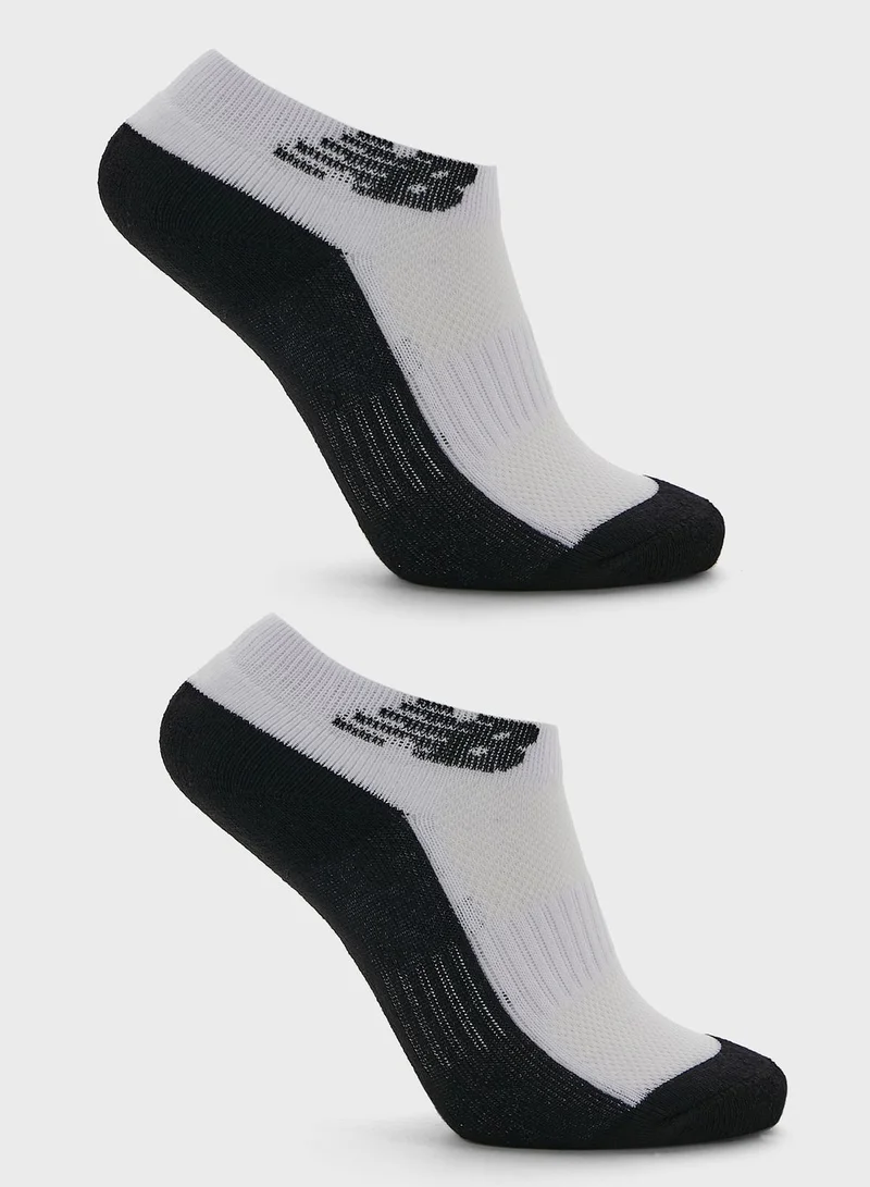 New Balance 2 Pack Response Performance No Show Socks