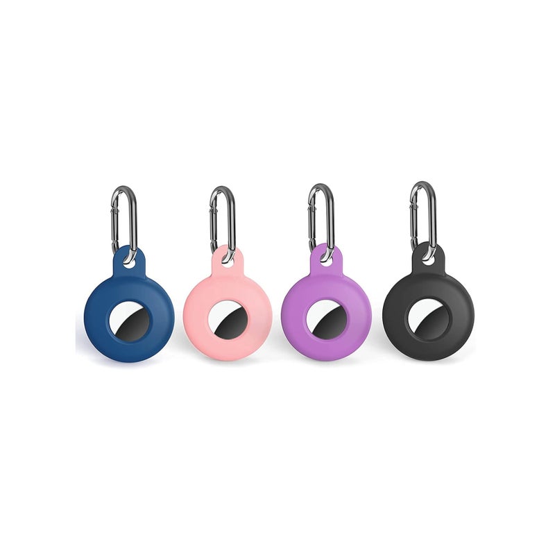 Barakah Case Fit for AirTags, Anti-Scratch Protective Skin Cover with Keychain, Safety Fit for Air Tags Tracking Locator Anti-Lost Tracker Finder Protector (4Pcs) - Image 1