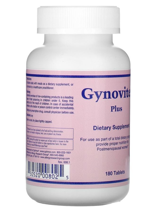 Optimox Gynovite Plus 180 Tablets - Image 2